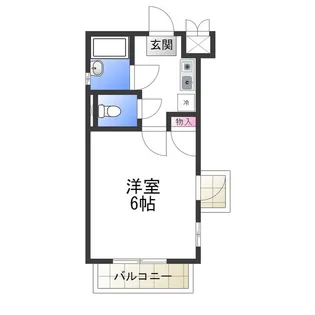 1Kの間取り画像