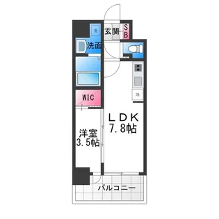 Alivis堺浜寺【801号室】の間取り