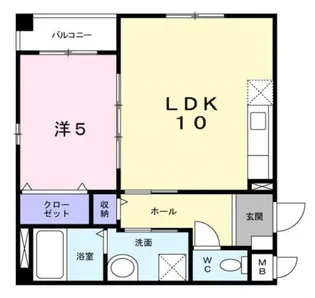 ユーヴェSⅡ【3階】の間取り