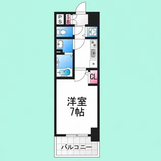 Alivis堺浜寺【2階】の間取り