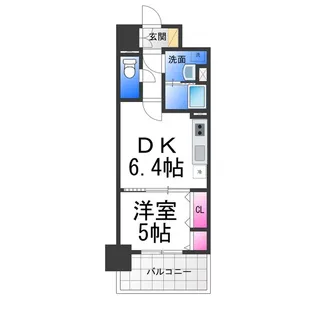 シティーコート堺駅前ロータリー【6階】の間取り
