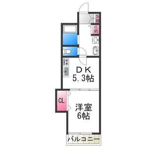 ハピネス2番館【1階】の間取り