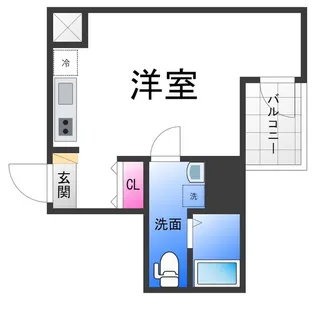 Vita Nuova堺【401号室】の間取り