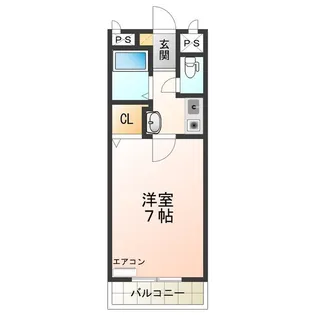 1Kの間取り画像