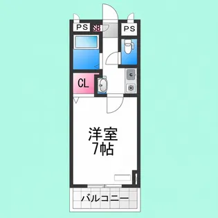 三国ヶ丘ピア【510号室】の間取り