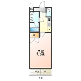 フジパレス南清水町Ⅰ番館【103号室】の間取り