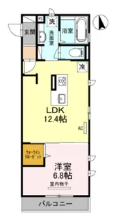 ムーラン ア ヴァンB【3階】の間取り