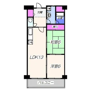 パレス中もず【1階】の間取り