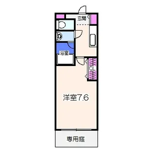 エクセレント 浜寺【1階】の間取り