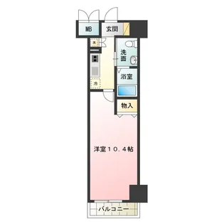 フェニックスレジデンス堺東【210号室】の間取り