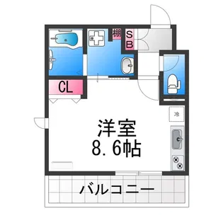 リレックス北清水【202号室】の間取り