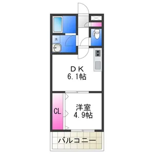 TKアンバーコート浜寺Ⅱ【1階】の間取り