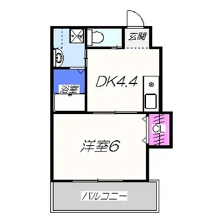 ロイヤルガーデン堺【202号室】の間取り