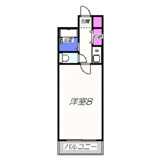 フォンティーヌ堺【5階】の間取り