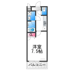 1Kの間取り画像