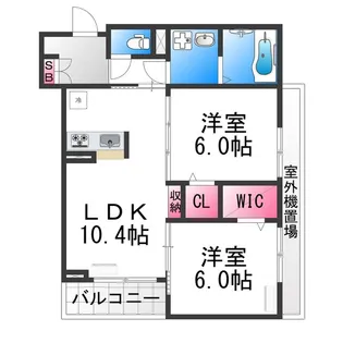 シェール【1階】の間取り