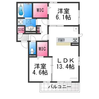 ブルーリッジ【3階】の間取り