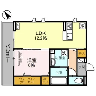 ベァーフルート長曽根【2階】の間取り