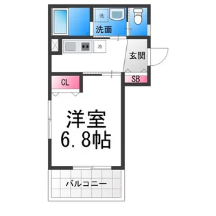 MELDIA湊【301号室】の間取り