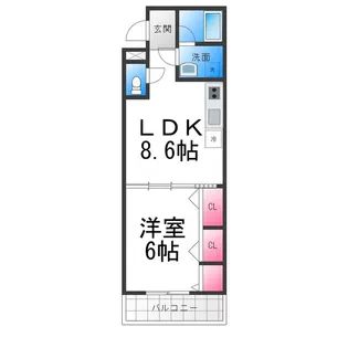 ピアチェーレ【1階】の間取り