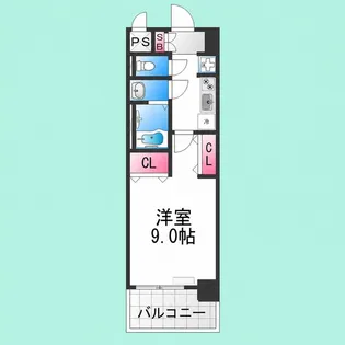 GLUCK MAISON S-SAKAI XVI【806号室】の間取り