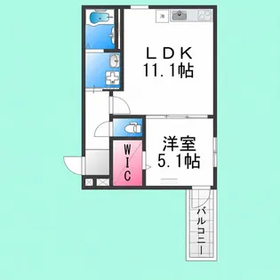 フジパレス堺大浜公園Ⅱ番館【2階】の間取り