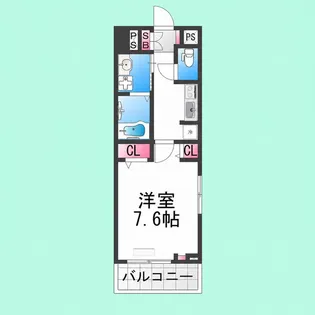 ヒカルサ堺市文珠橋通Ⅰ【2階】の間取り