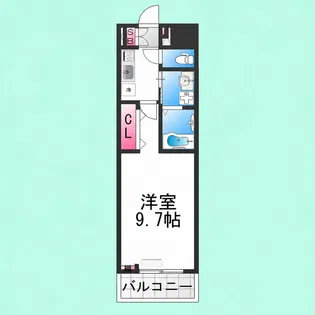 ヒカルサ堺市文珠橋通Ⅰ【3階】の間取り