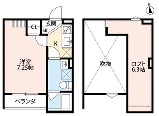 グランディール堺東【101号室】の間取り