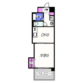 アンシャンテ中百舌鳥【707号室】の間取り
