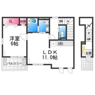 ユーヴェS Ⅵ【2階】の間取り