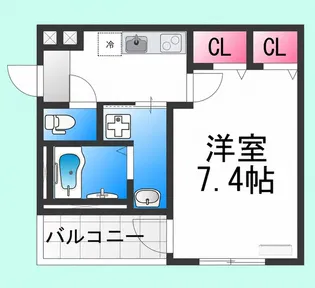フジパレス三国ヶ丘Ⅰ番館【2階】の間取り