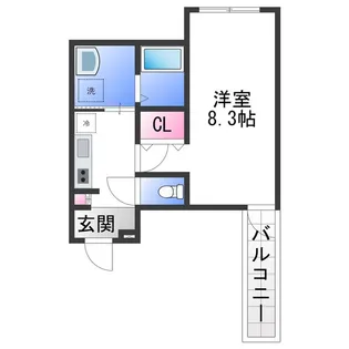 ALEGRIA津久野North【1階】の間取り
