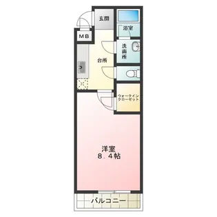 フジパレス愛泉【101号室】の間取り