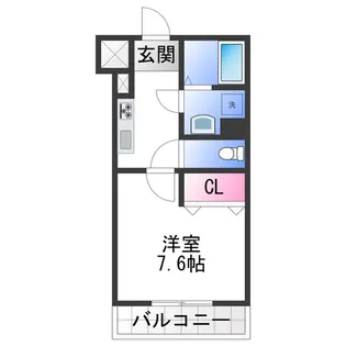 EXハイツ東新町Ⅲ【2階】の間取り