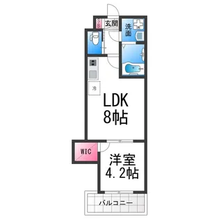 エステイトN湊2【101号室】の間取り