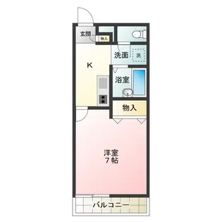 レオパレス北三国丘【2階】の間取り