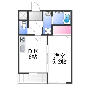 サンアーク北野田【2階】の間取り