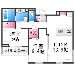 ベル ファミール【1階】の間取り