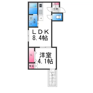 アトムハウスⅢ号館【3階】の間取り