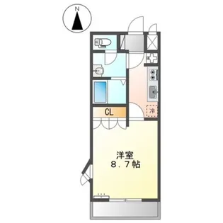 1Kの間取り画像