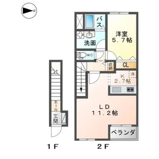 フィオレ【2階】の間取り