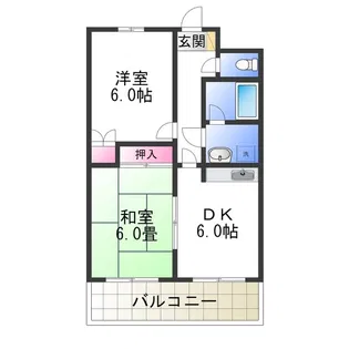 メゾンモンブラン【401号室】の間取り