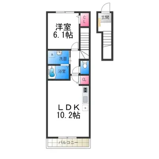 レジデンスユタカ【202号室】の間取り