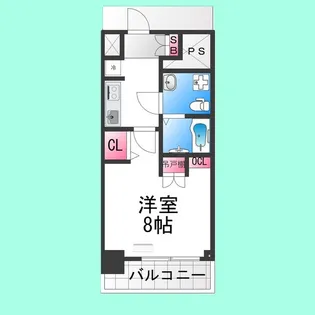 ラシーヌ宿院【11階】の間取り