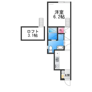ピコラカーサ【R号室】の間取り