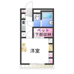 レオパレスJOY LAND【205号室】の間取り