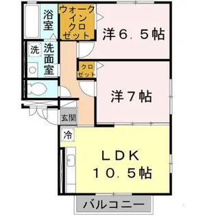 ソレイユ【202号室】の間取り