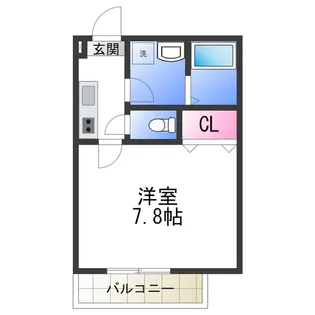 ジーメゾン初芝アマーレ【1階】の間取り