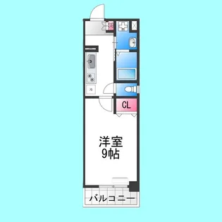 住吉橋TKハイツ【401号室】の間取り
